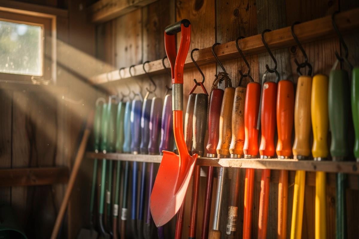 Leute ordnen Gartenwerkzeuge plötzlich nach Farbe, ein Hobby-Gärtner weiß warum